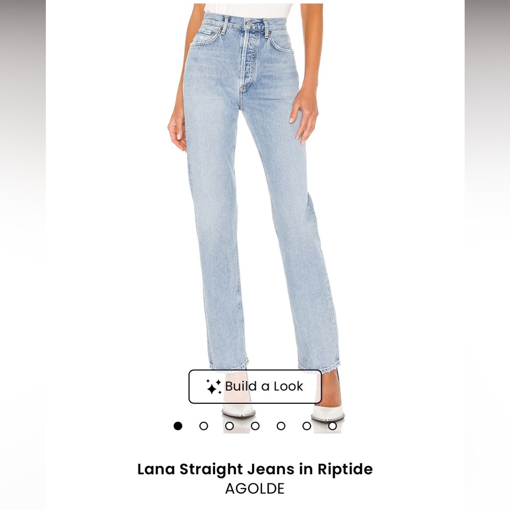 AGOLDE Lana Straight Jeans in Riptide
